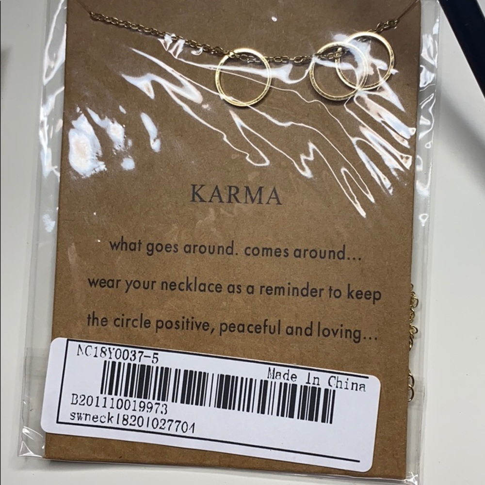 Karma Gold  Necklace - Picture 4 of 4